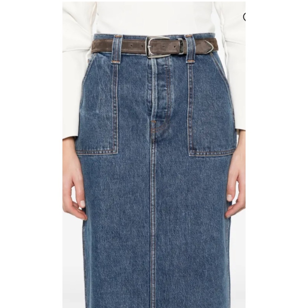 Khaite Genevieve Denim Midi Skirt - Picture 4 of 10